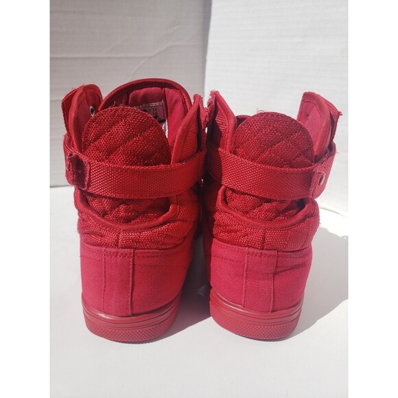 Vlado Footwear Mens Atlas II 2 Red Mono Hi-Top Shoes IG-1500-5R US Size 8 - Picture 16 of 16